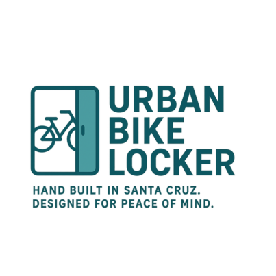 Urban Bike Locker logo-hand built in Santa Cruz